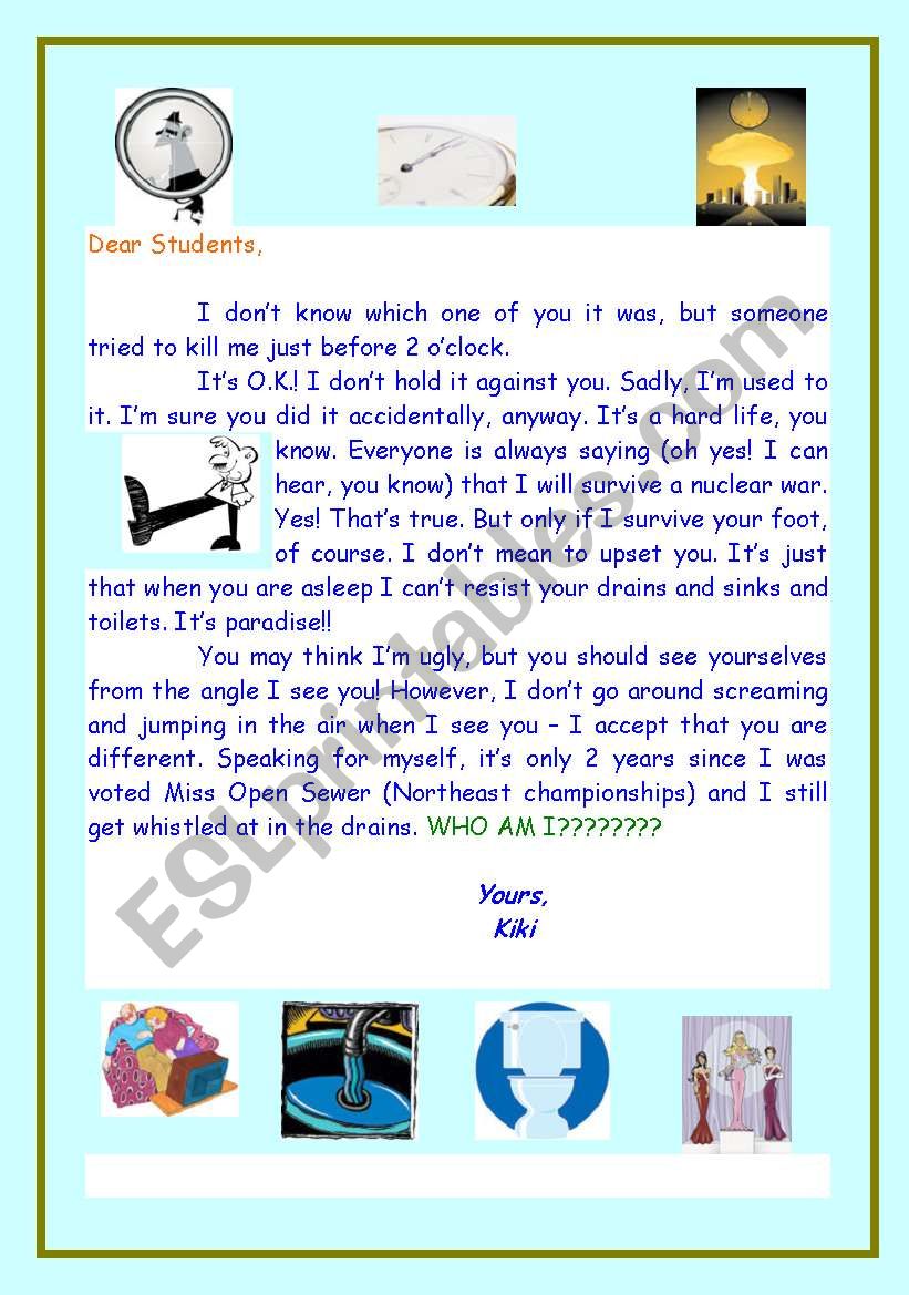 MURDER ATTEMPT!!!!YOU´LL NEVER BE THE SAME IF YOU TRY THIS ACTIVITY!!! SUGGESTIONS OF IDEAS AND ANSWER KEY IS INCLUDED!! MURDER ATTEMPT!!!!YOU´LL NEVER BE THE SAME IF YOU TRY THIS ACTIVITY!!! SUGGESTIONS OF IDEAS AND ANSWER KEY IS INCLUDED!!