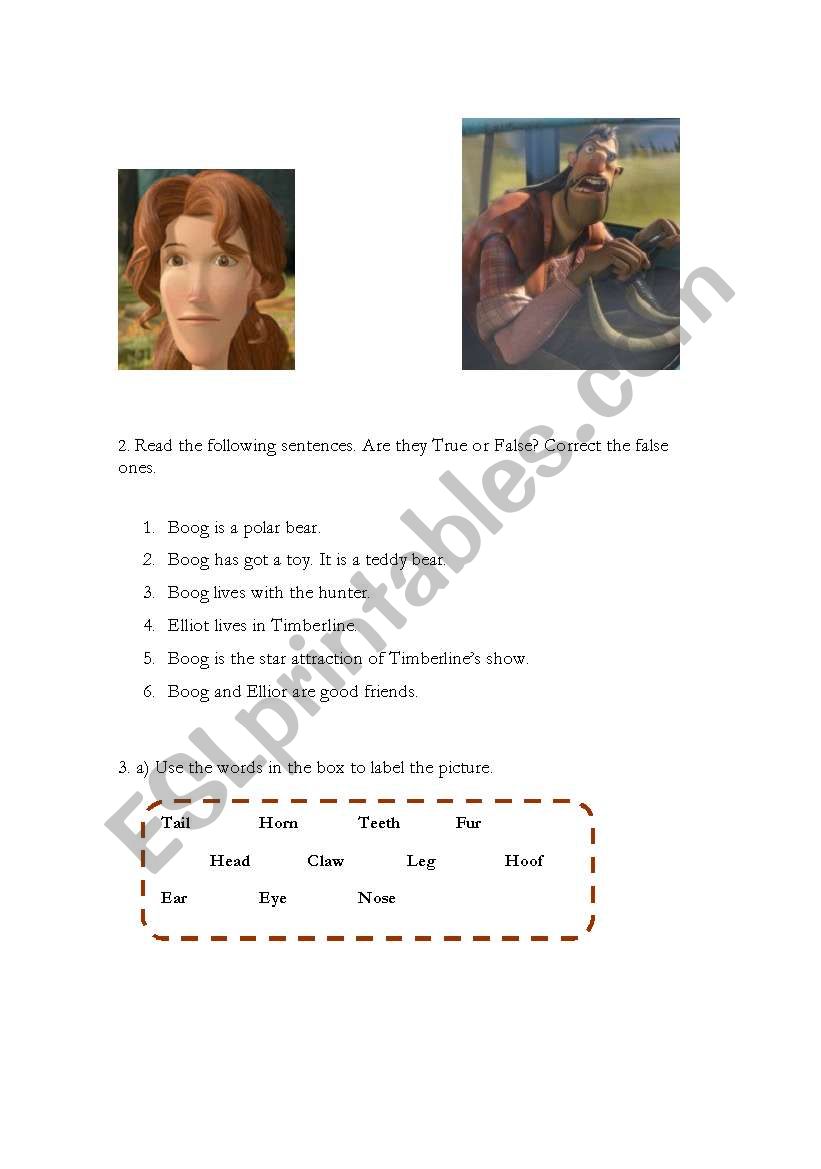 Open Season (2 part of worksheet)