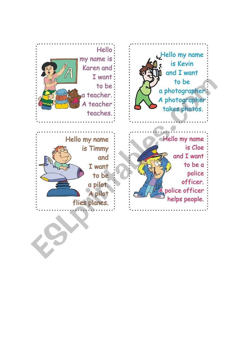 Jobs speaking 2 worksheet