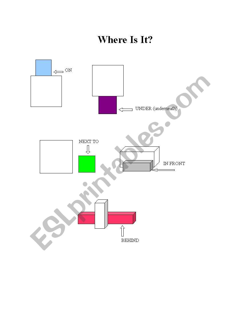 Where is it? worksheet