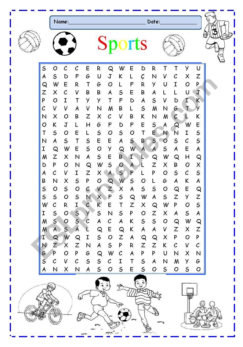 Word Search worksheet