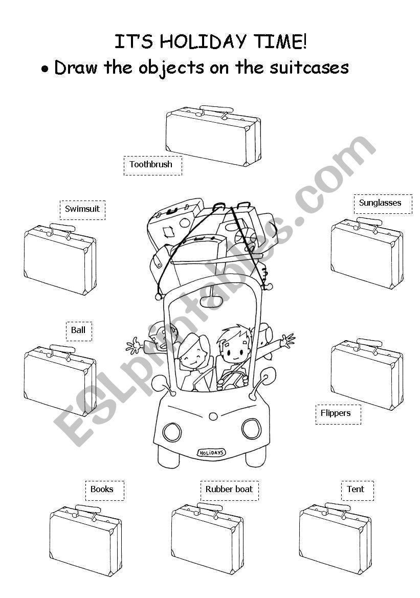 Its holiday time! worksheet