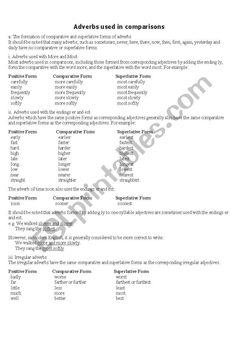 english-worksheets-comparative-adverbs