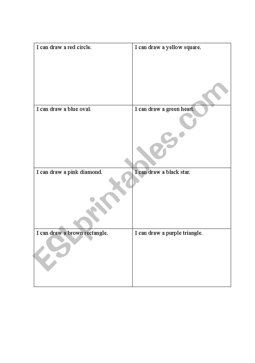 shape worksheet