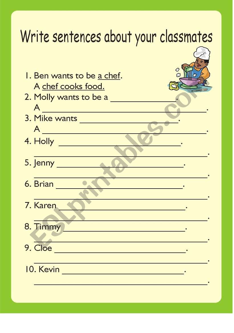 Jobs Speaking worksheet 4 worksheet