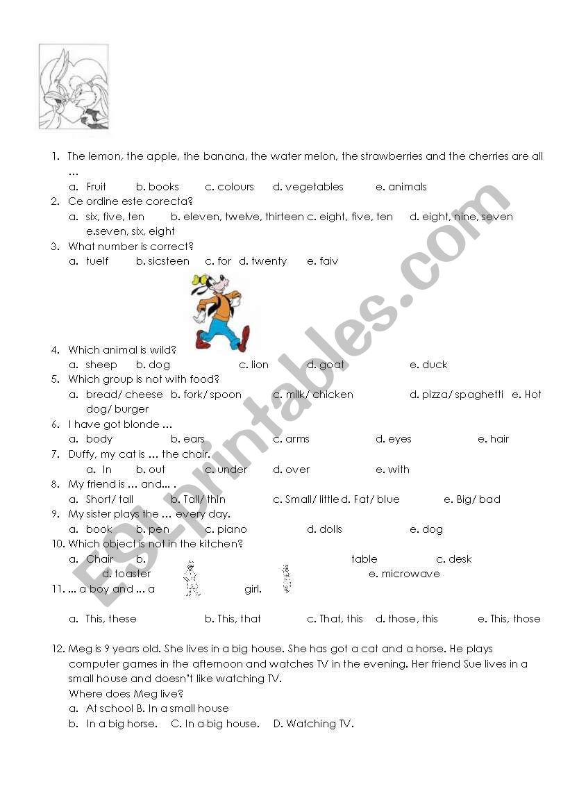 revision vocabulary worksheet