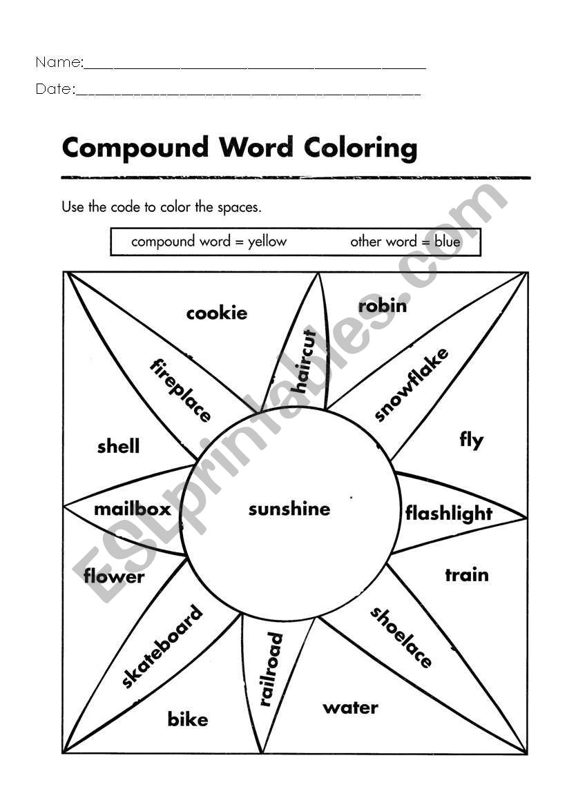 Compound Words worksheet