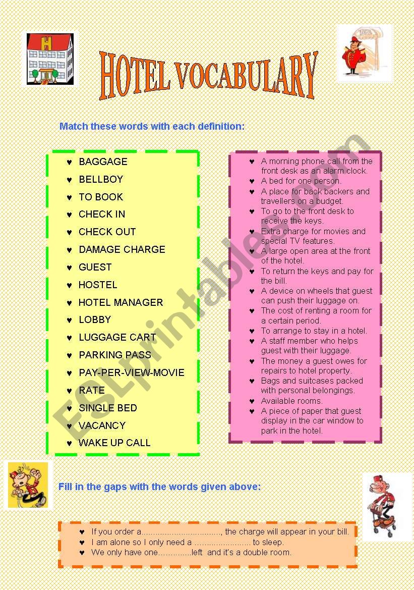 hotel-vocabulary-exercises-esl-worksheet-by-truji78