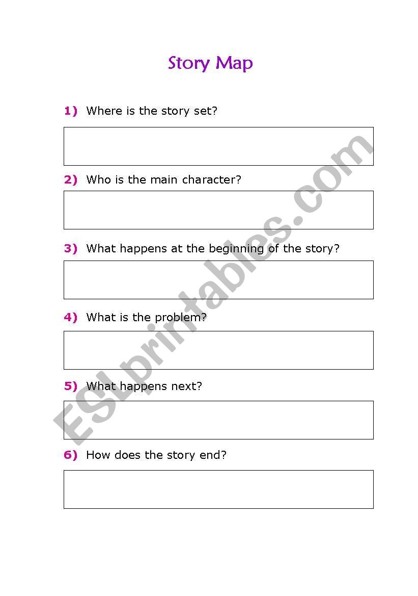 story map worksheet