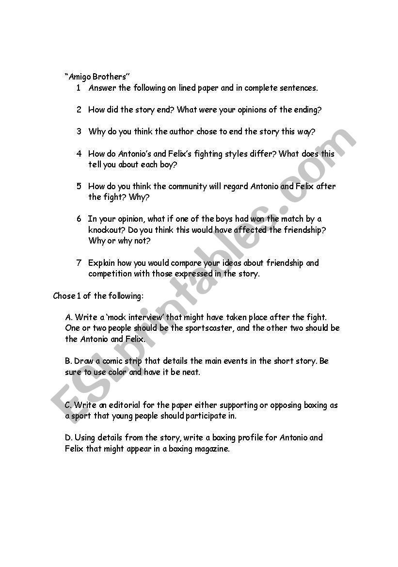 The Ultimate Amigo Brothers Quiz Is Here - ProProfs Quiz