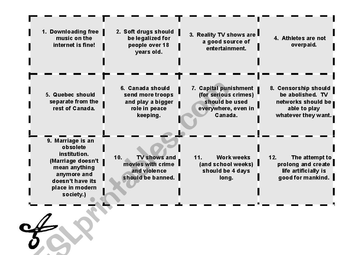 DISCUSSION TOPICS (TEAMS) worksheet