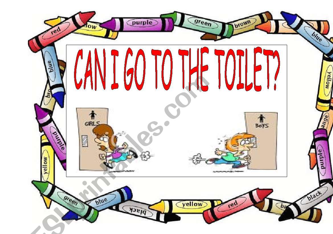 CAN I GO TO THE TOILET? 2 worksheet
