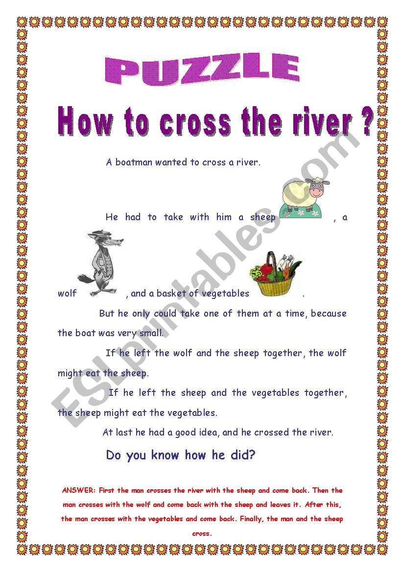 PUZZLE worksheet