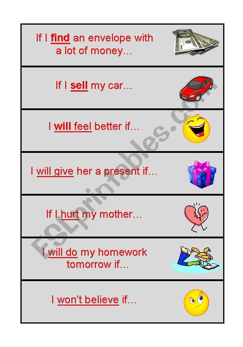 First Conditional worksheet