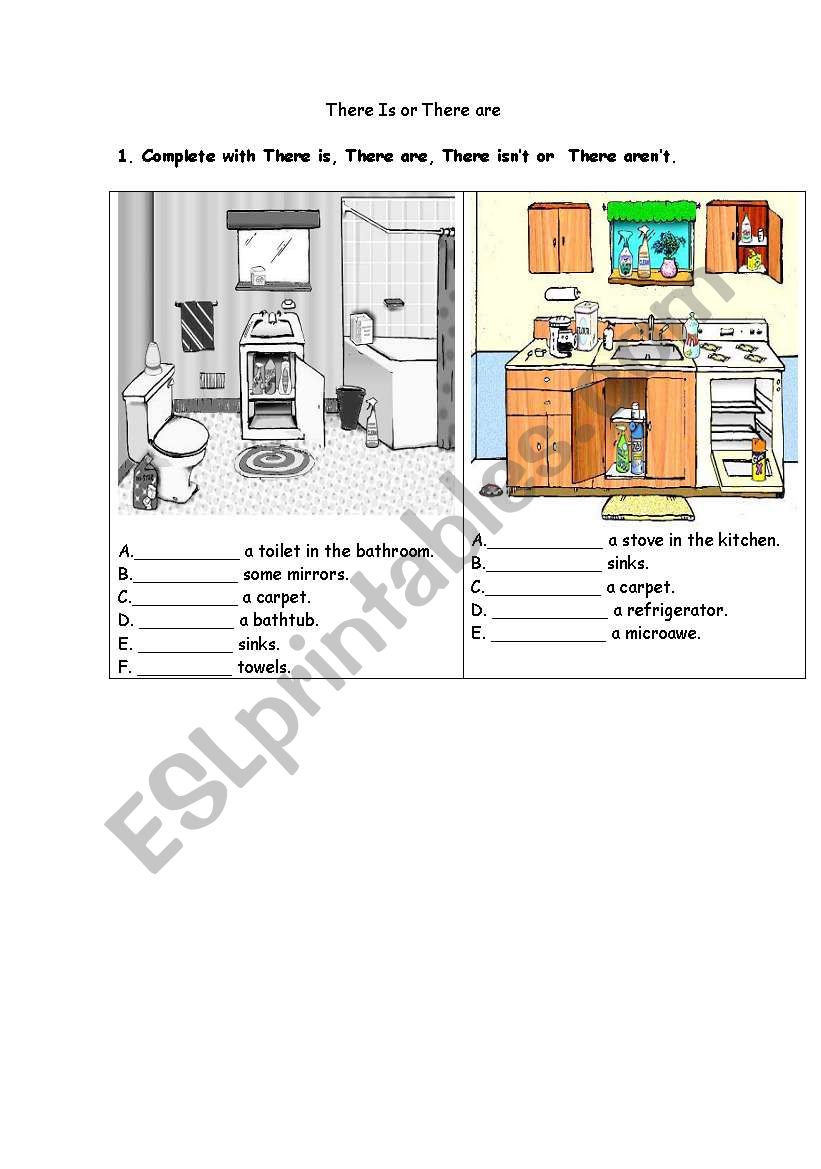 There is or There are? worksheet