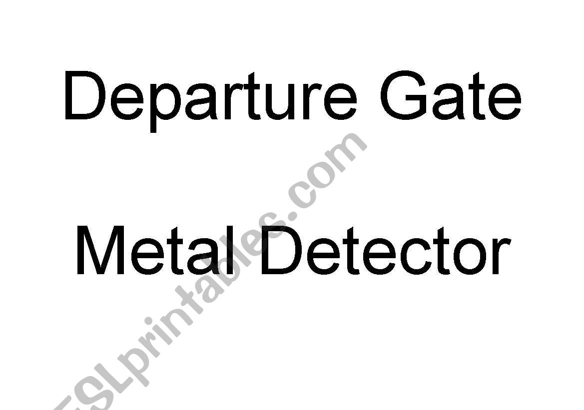 airport vocabulary worksheet