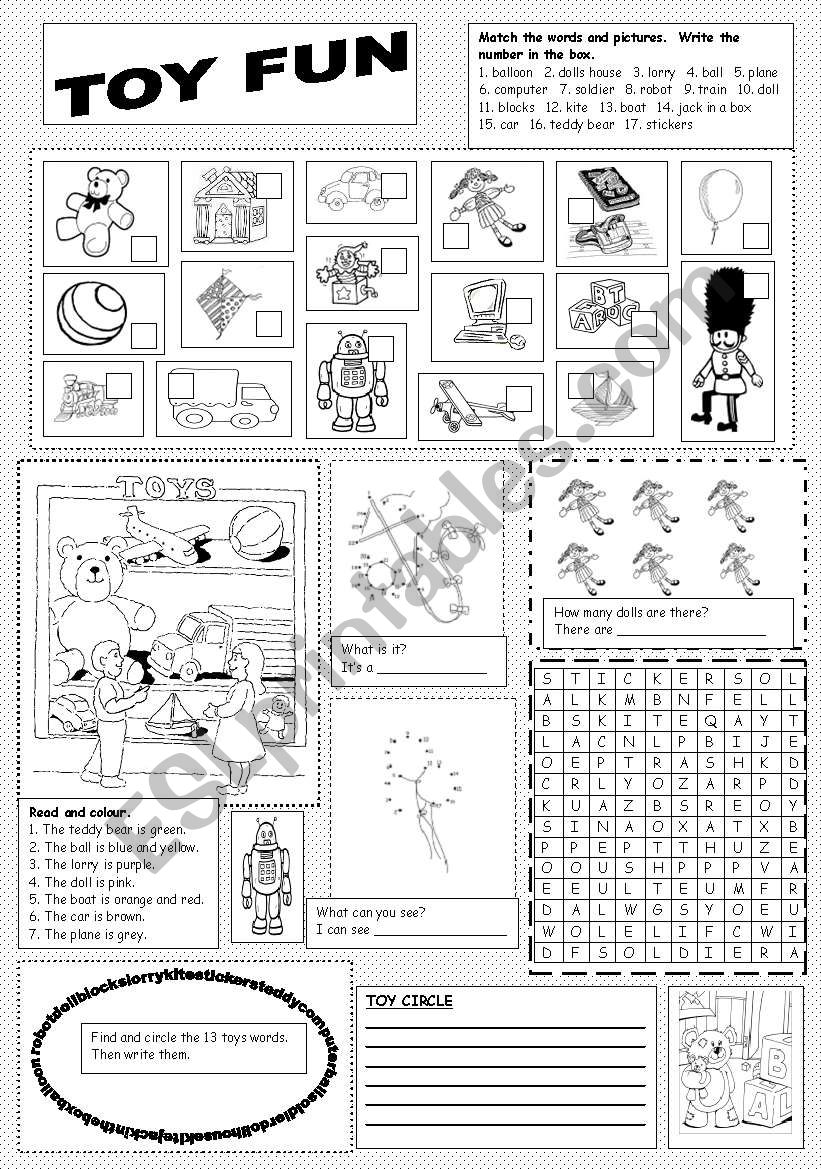 Toy Fun worksheet