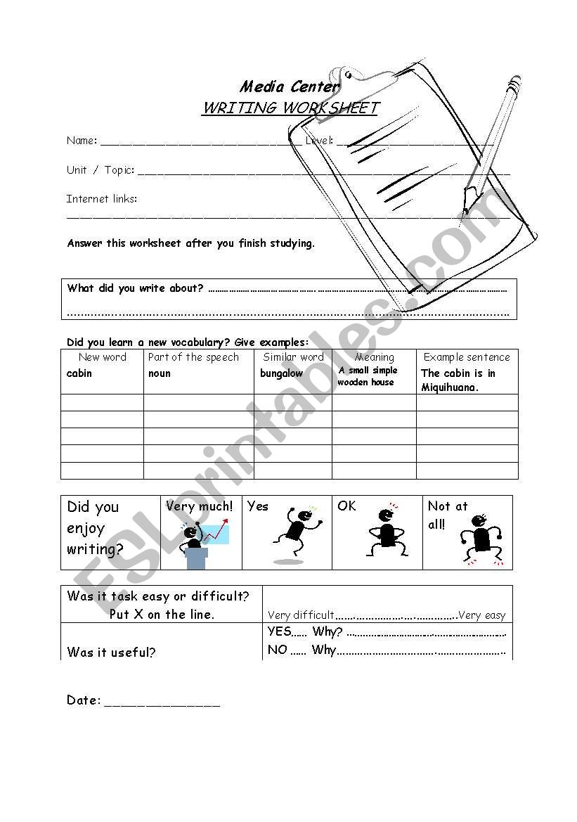 Internet  worksheet