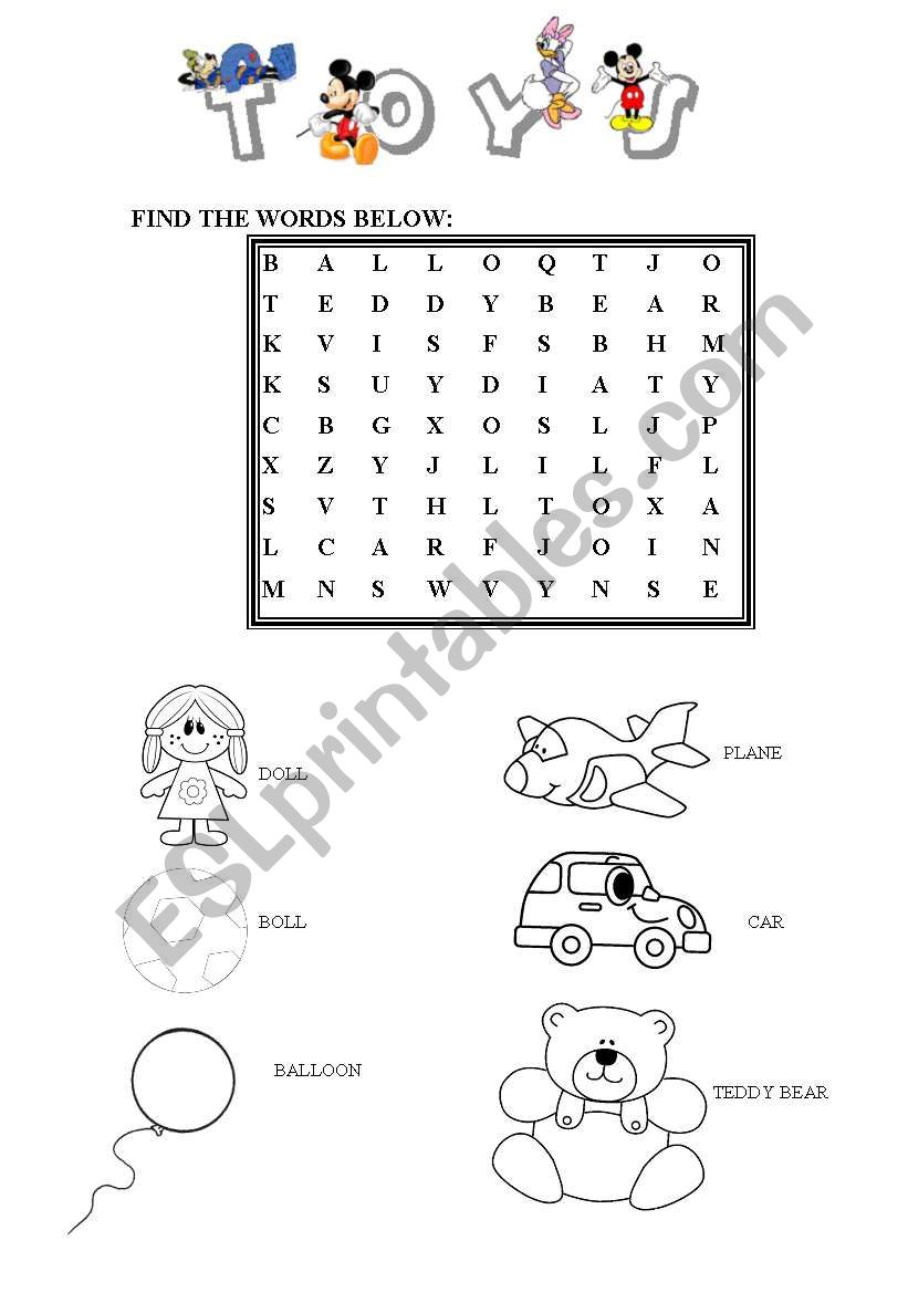 finding the words worksheet