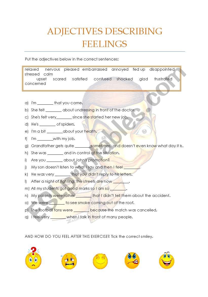 FEELINGS worksheet