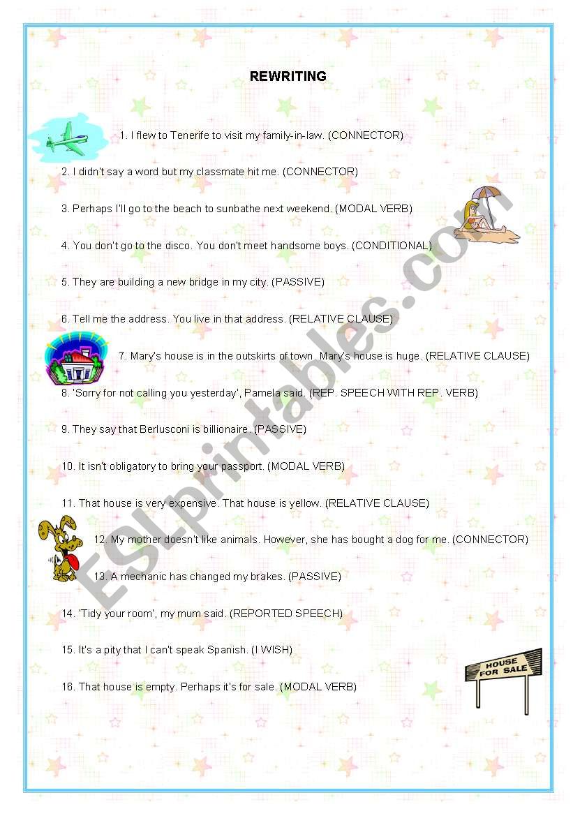 REWRITING UPPER INTERMEDIATE (2nd part)