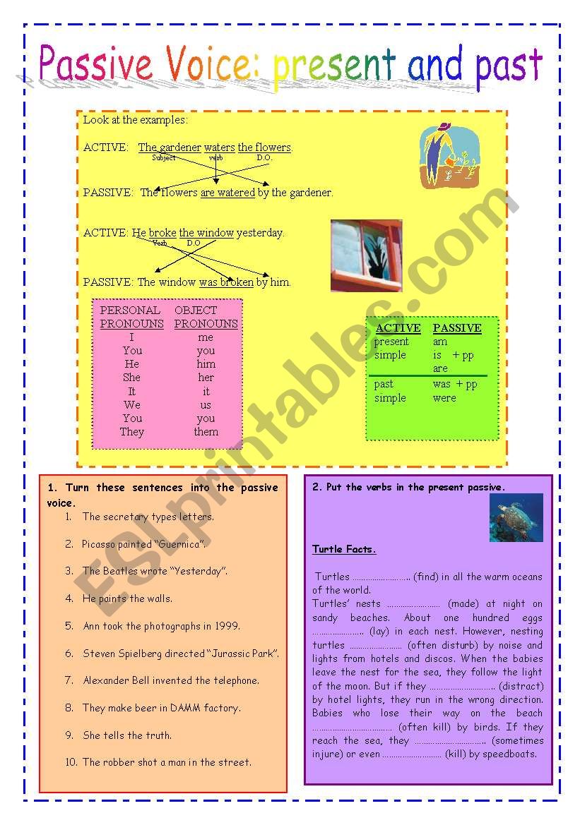 Passive voice: present and past