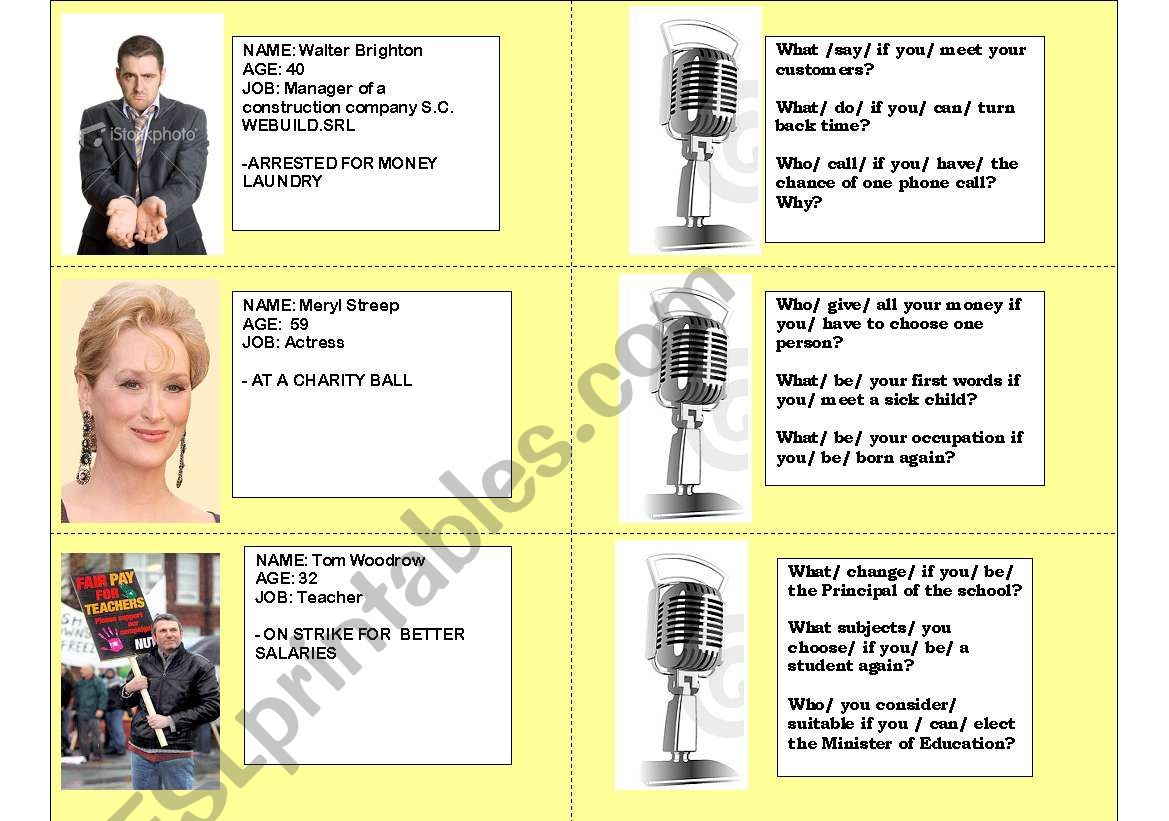 Interview/2nd Conditional worksheet