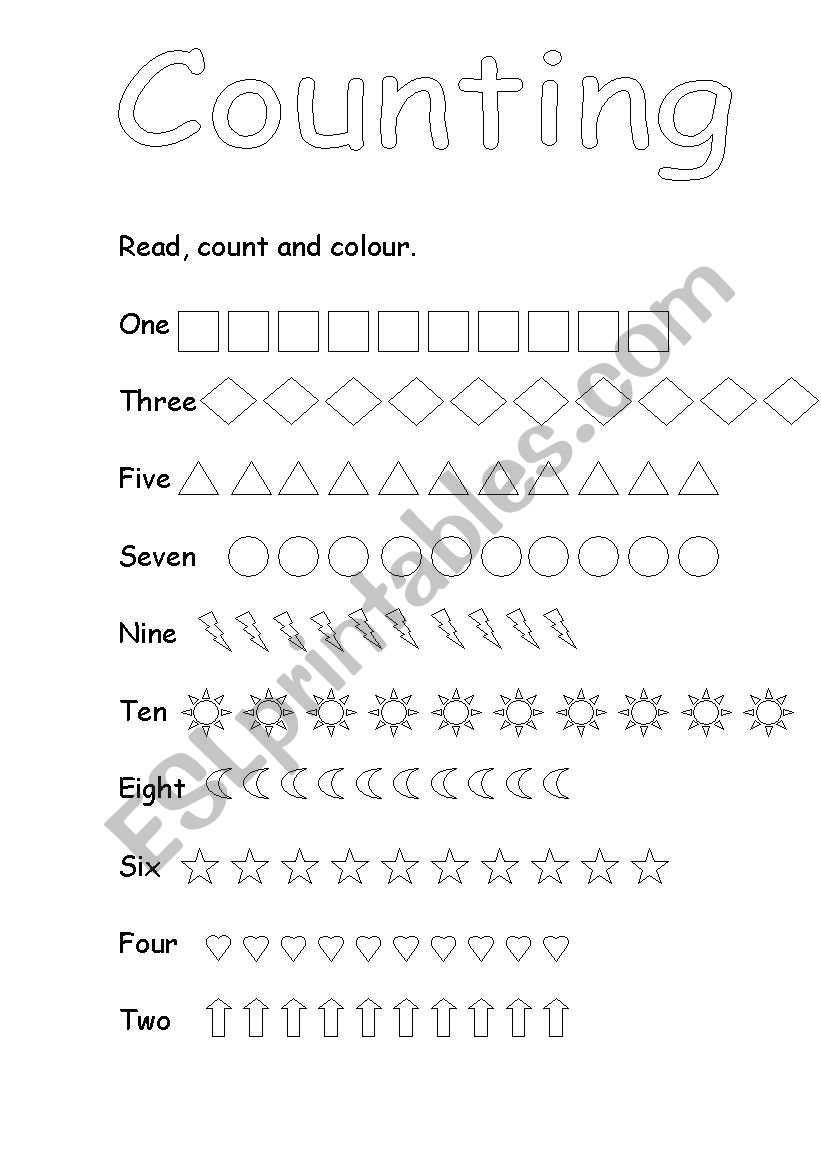 counting worksheet