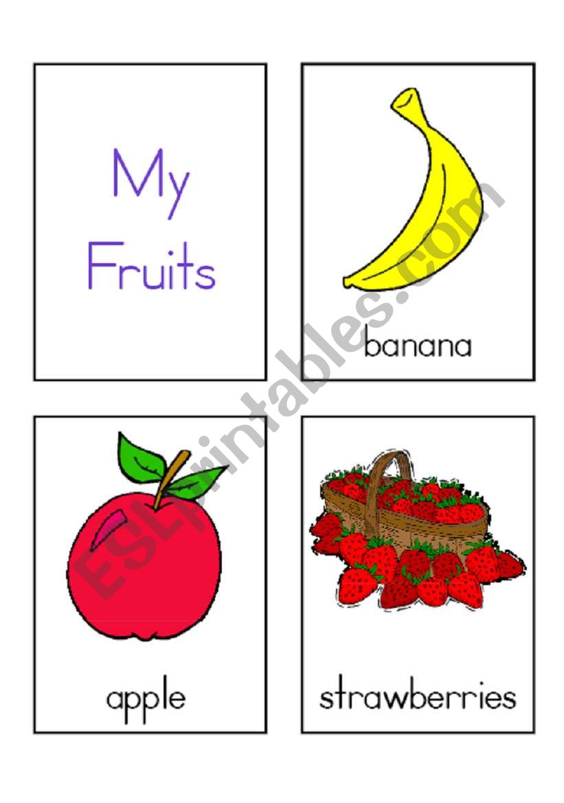 MY FRUITS worksheet