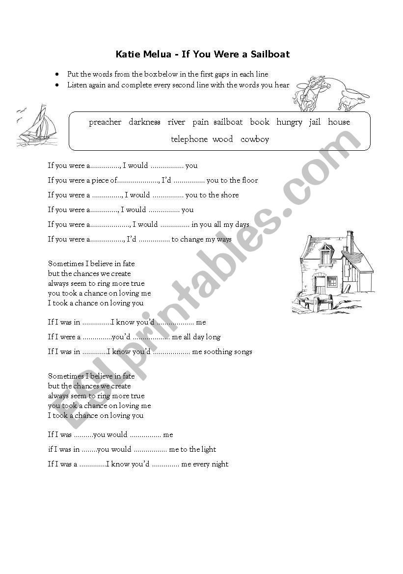 If you were a sailboat by Katie Melua - 2nd CONDITIONAL listening