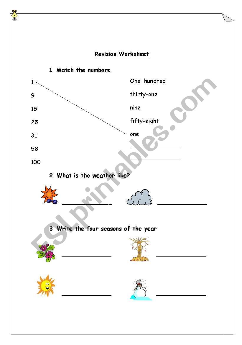 My 1st English test! :) worksheet