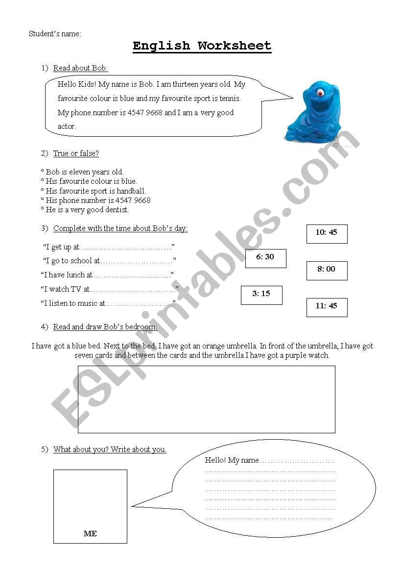 Personal Infomation, routines and prepositions