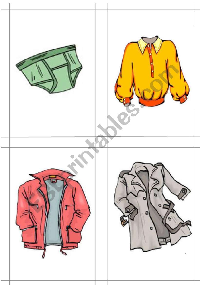 Clothing & Accessories 6 worksheet