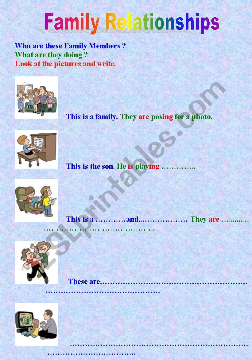 family  worksheet