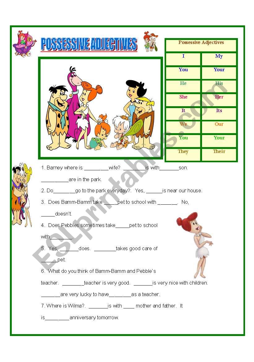 possessive-adjective-pronouns-esl-worksheet-by-giovanni