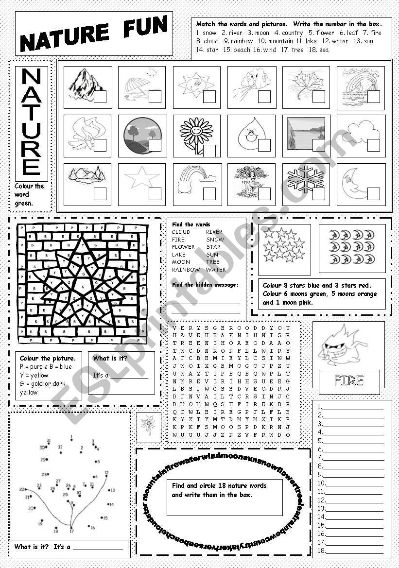 Nature Fun worksheet