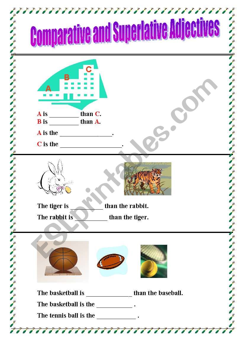 Comparative and superlative adjectives 