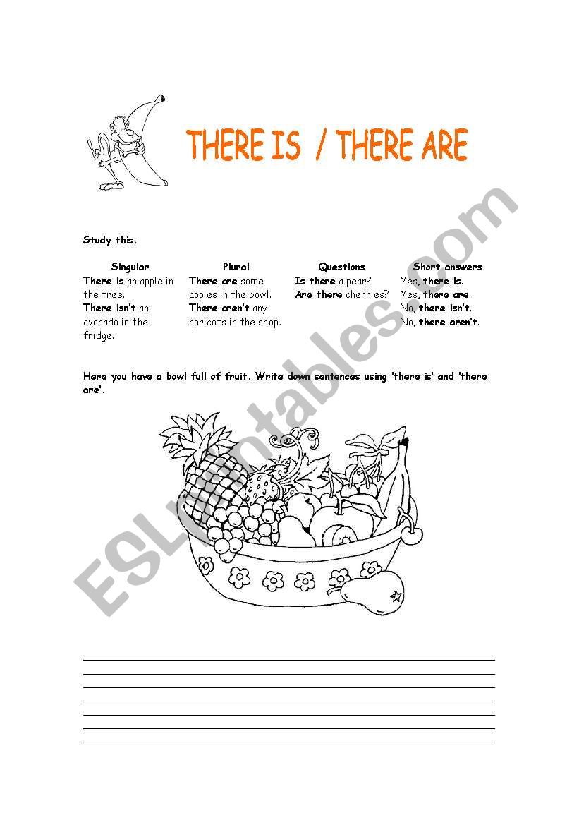 There is - There are worksheet