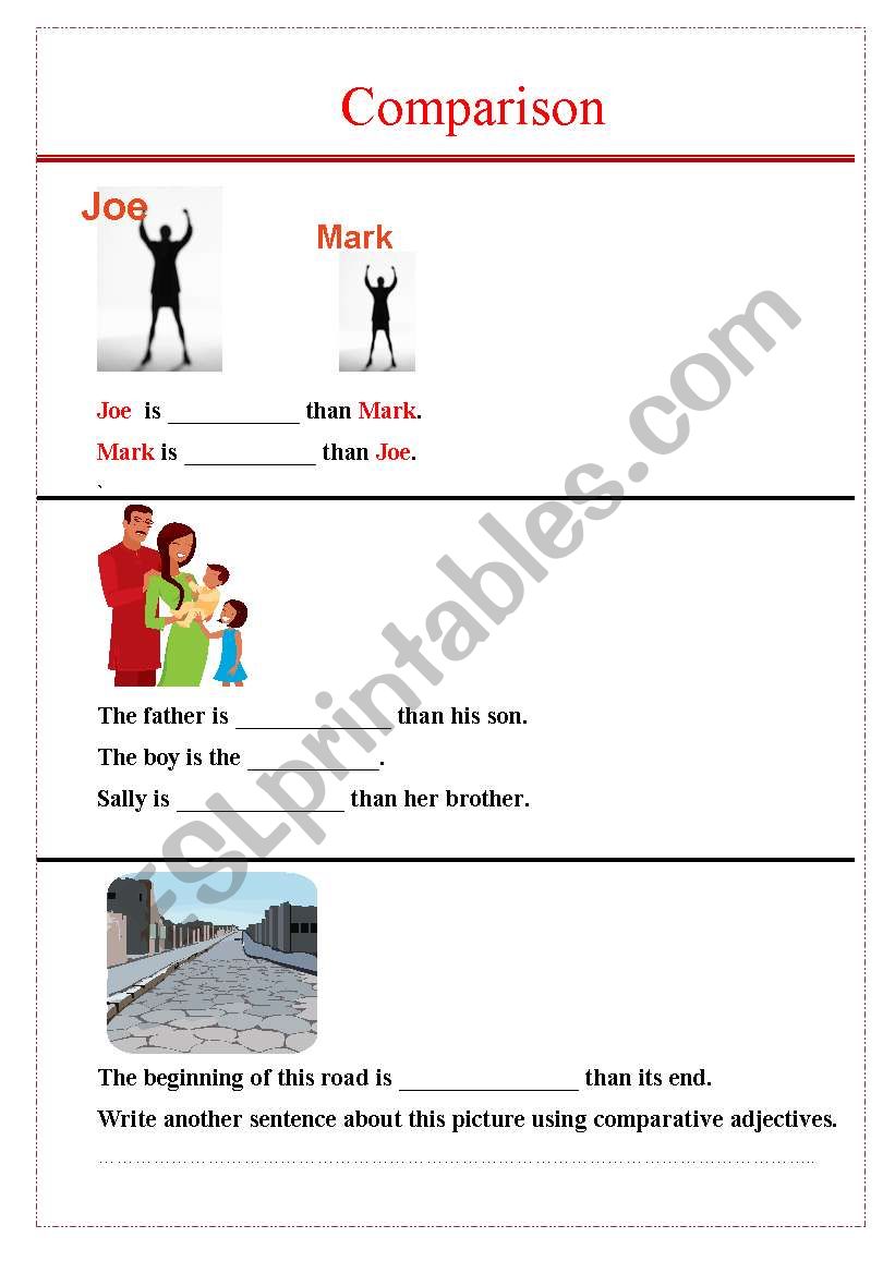 Comparison worksheet