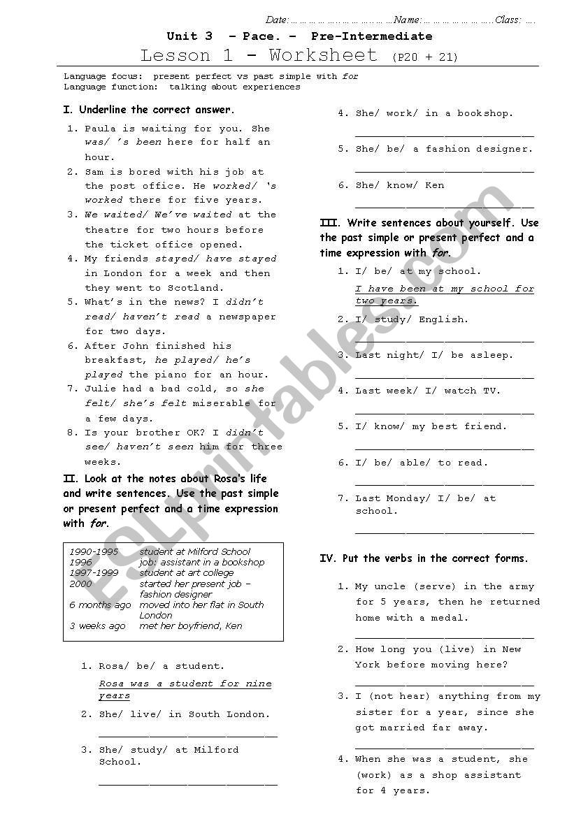 present perfect vs past simple