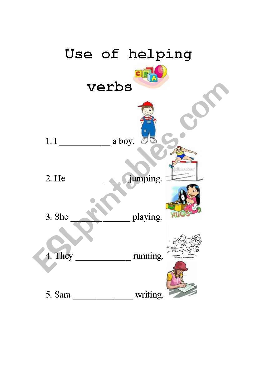 Use of is am are worksheet