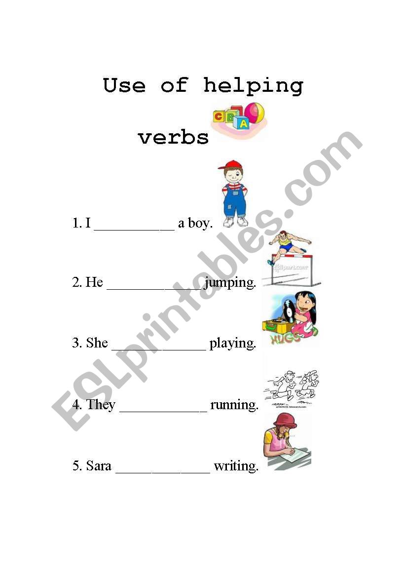 Use of is am are worksheet