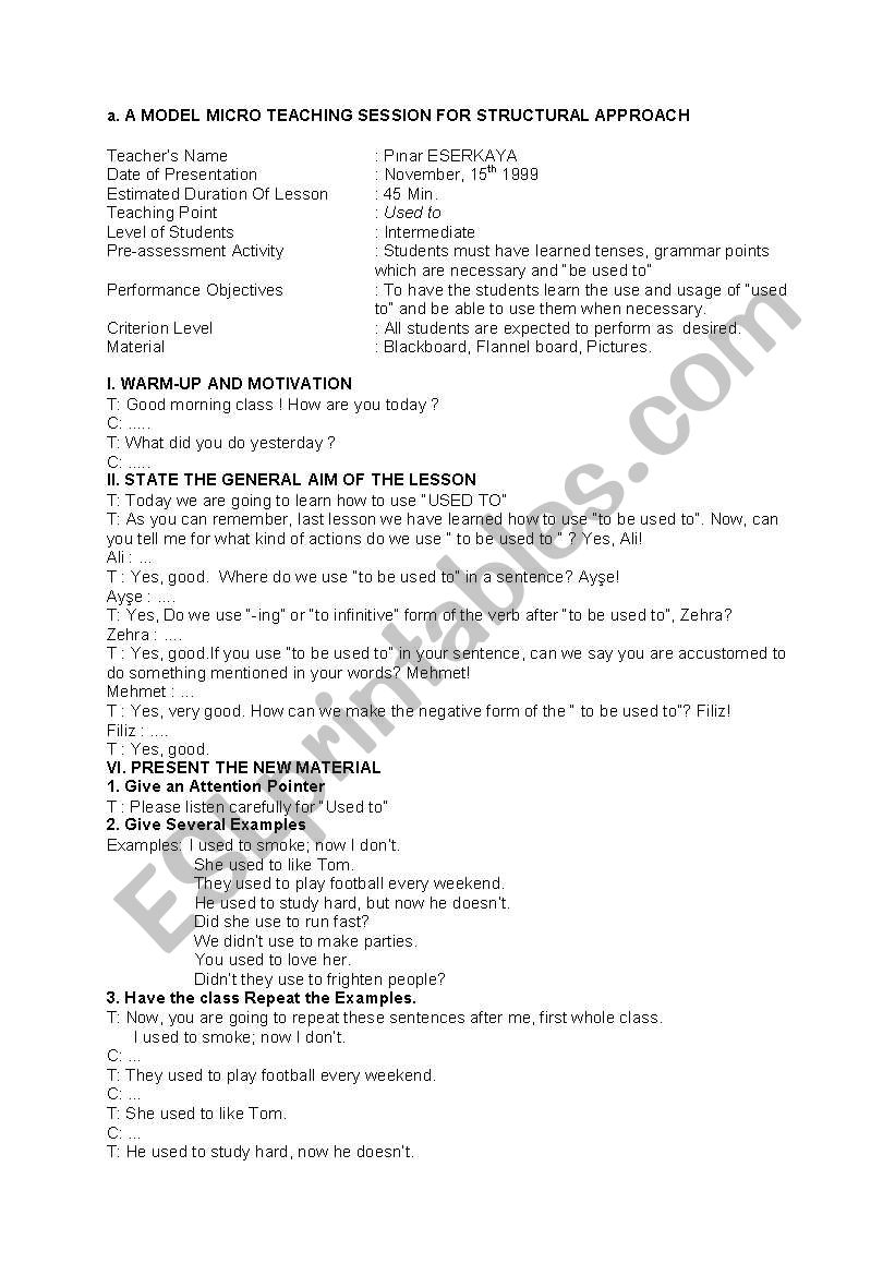 lesson plan worksheet