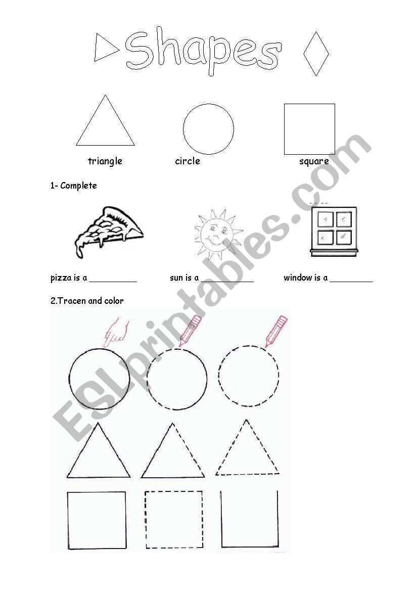 shapes worksheet