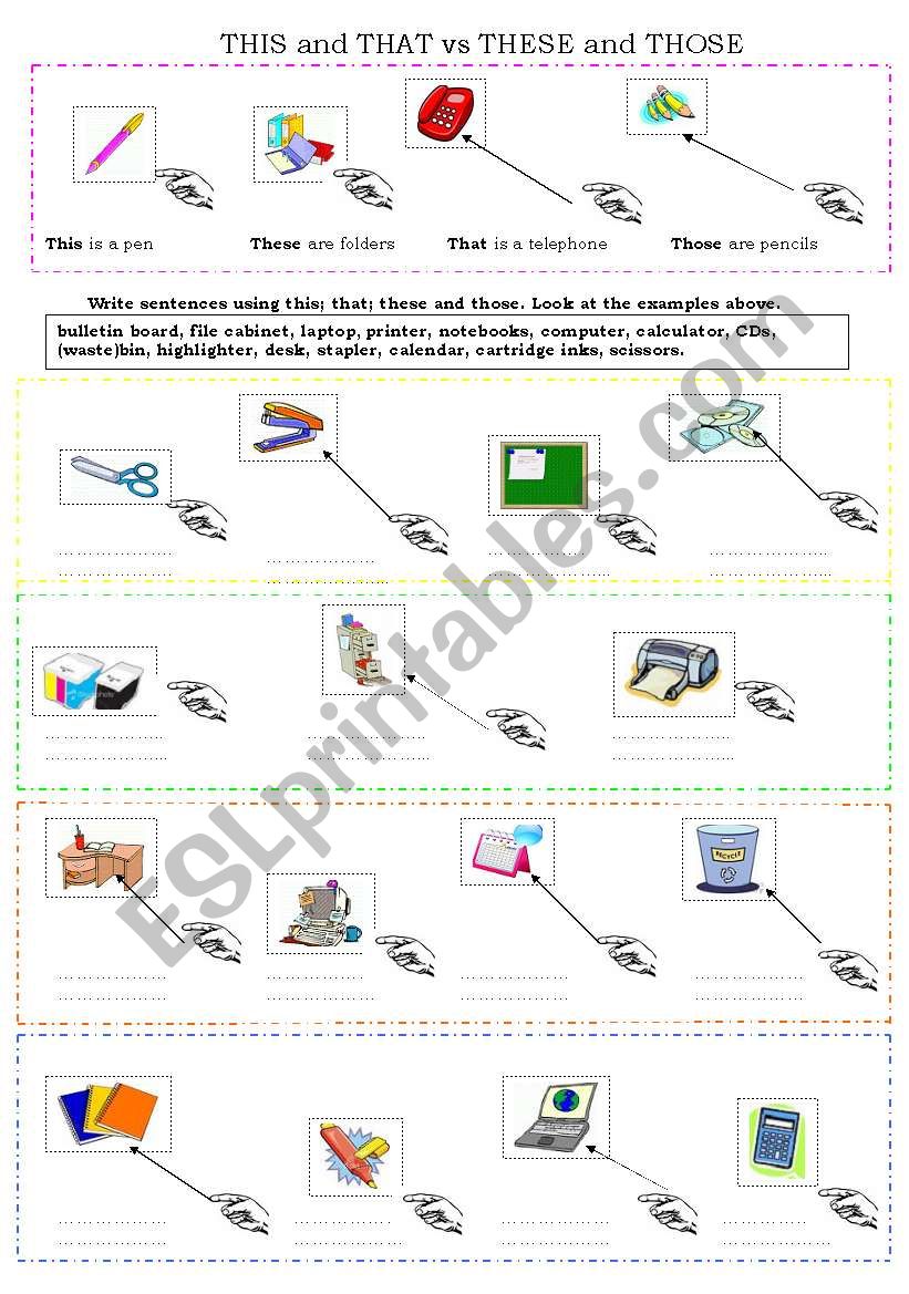 demonstratives and office objects (1/2)