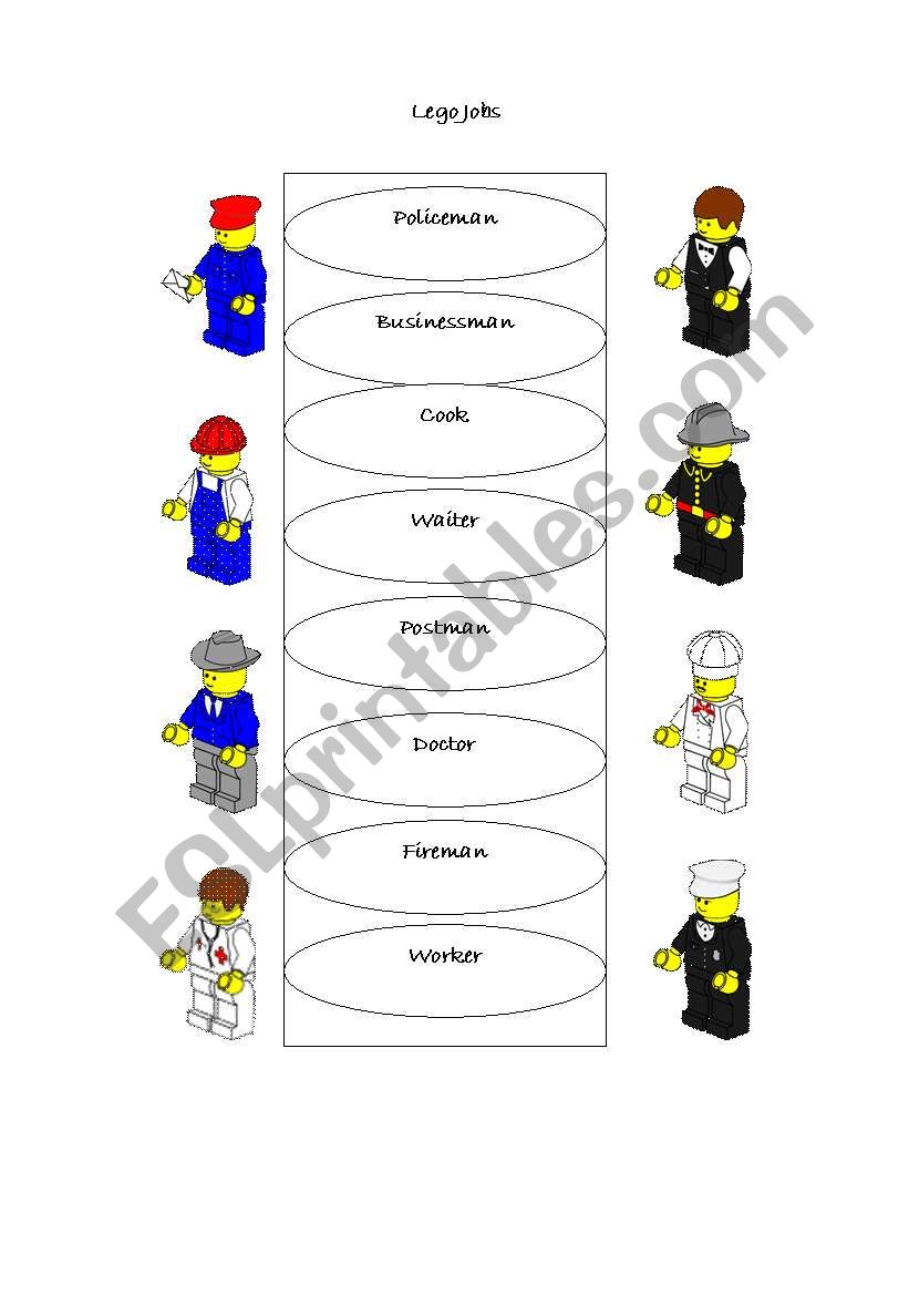 lego jobs worksheet