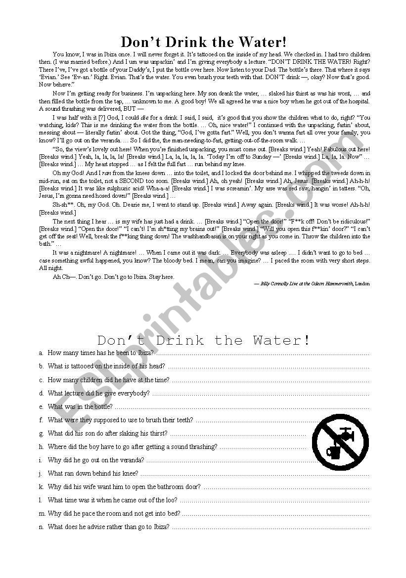 Billy Connolly - Dont Drink the Water