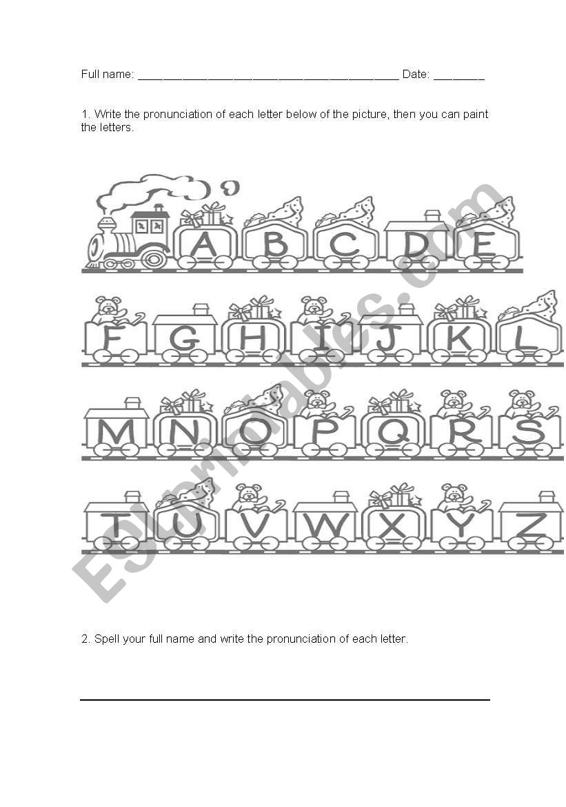 EVALUATION worksheet