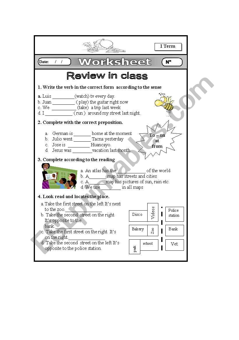 review  quiz worksheet