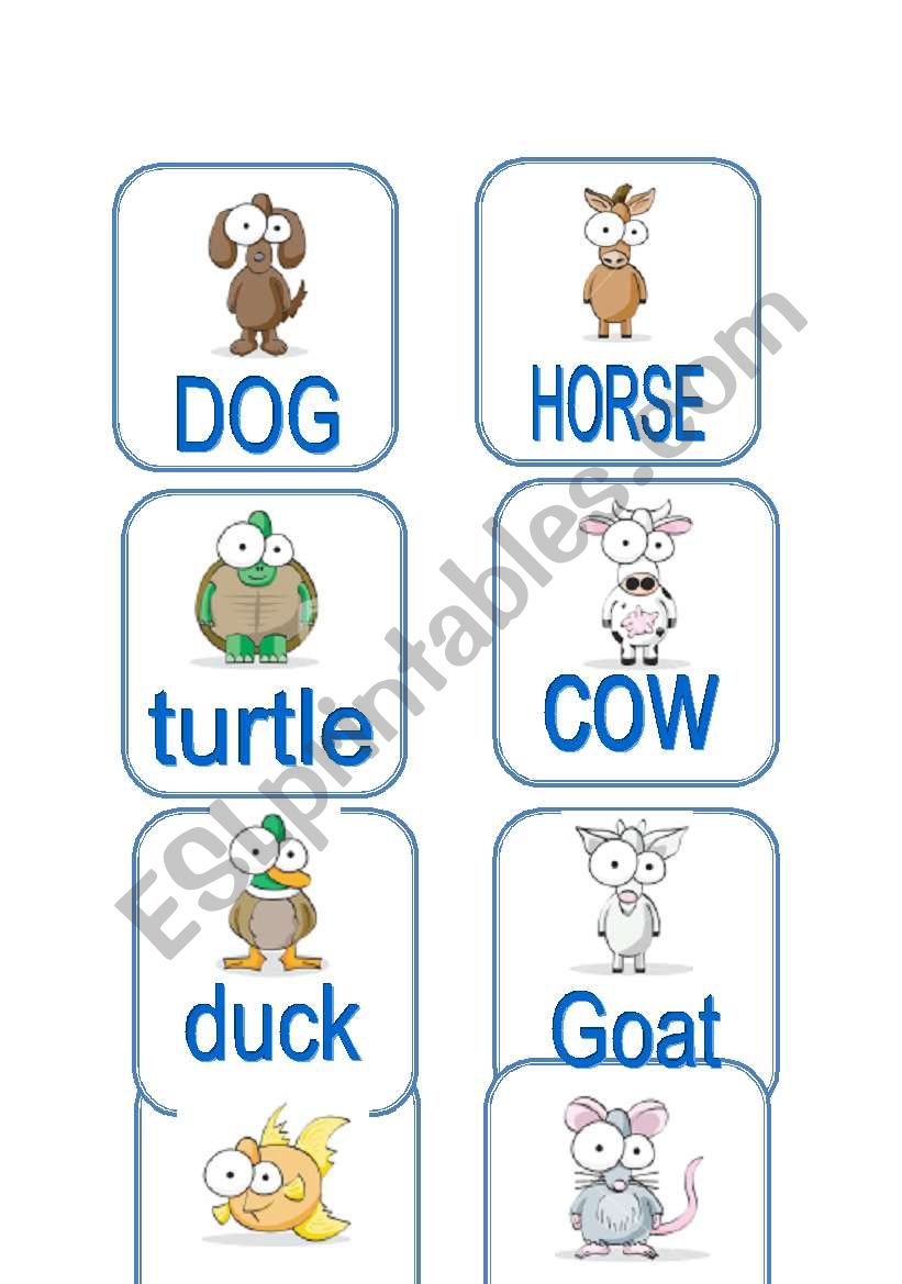 Animals (1/3) worksheet